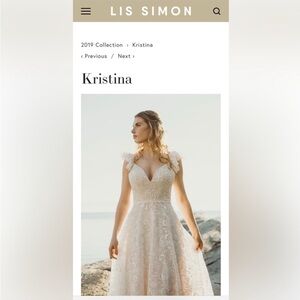 Lis Simon Lace Wedding Dress